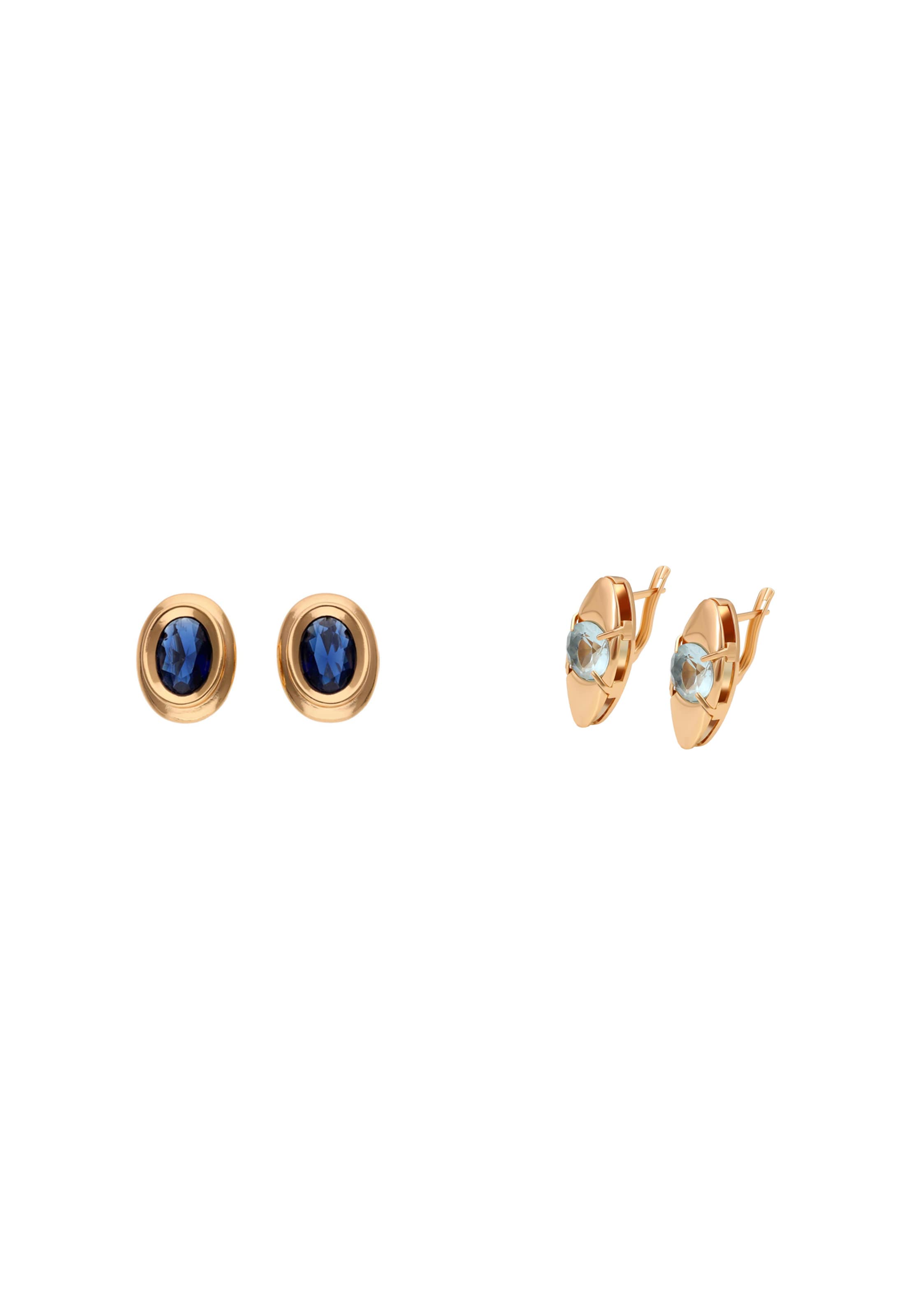 faina Earrings in Gold: front