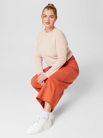Persona by Marina Rinaldi Szeroka nogawka Jeansy 'RAGGIO' w kolorze pomarańczowy