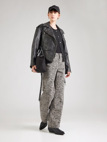 ONLY Wide leg Jeans 'ONLMADISON' in Beige