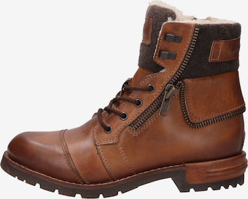 bugatti Lace-Up Boots in Brown