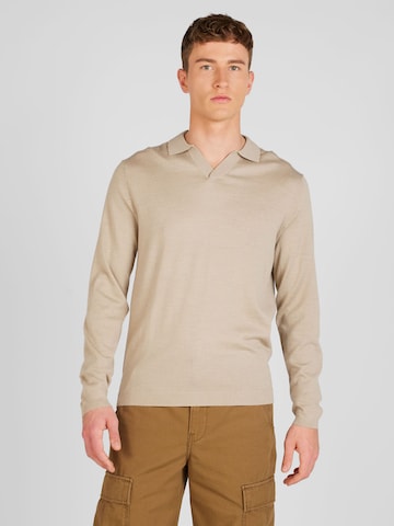 SELECTED HOMME Sweater 'TOWN' in Beige: front