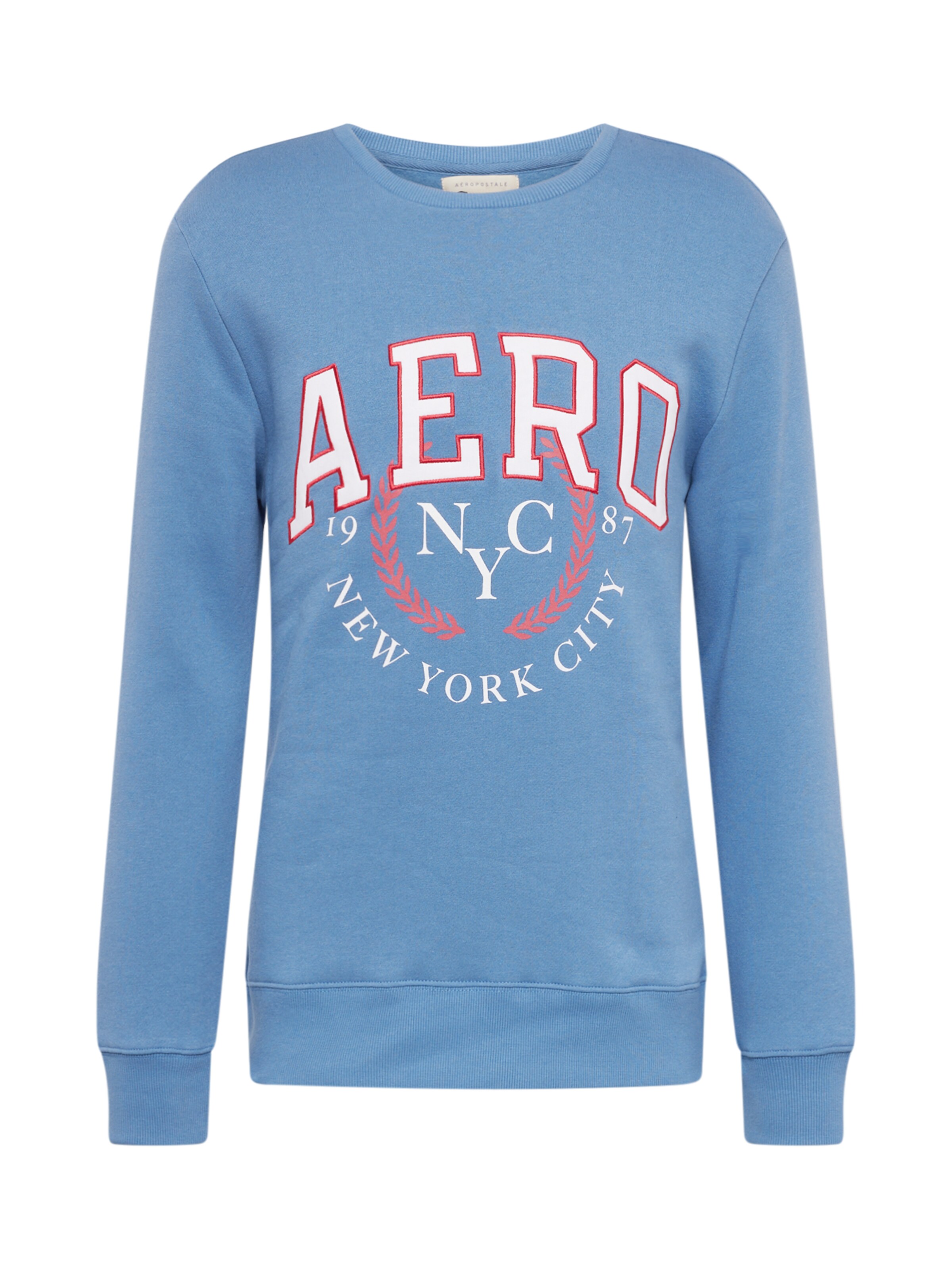 AÉROPOSTALE Суичър 'NYC 1987' в синьо: отпред