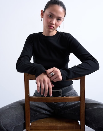 juoda TOPSHOP Marškinėliai 'EVERYDAY'