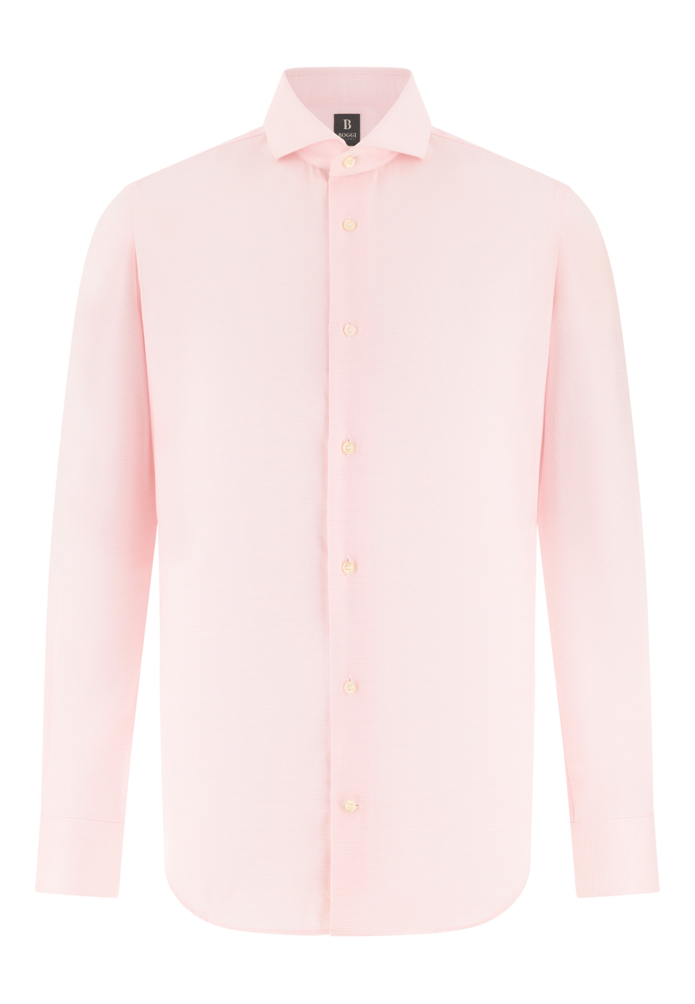 Coupe slim Chemise Boggi Milano en rose : devant