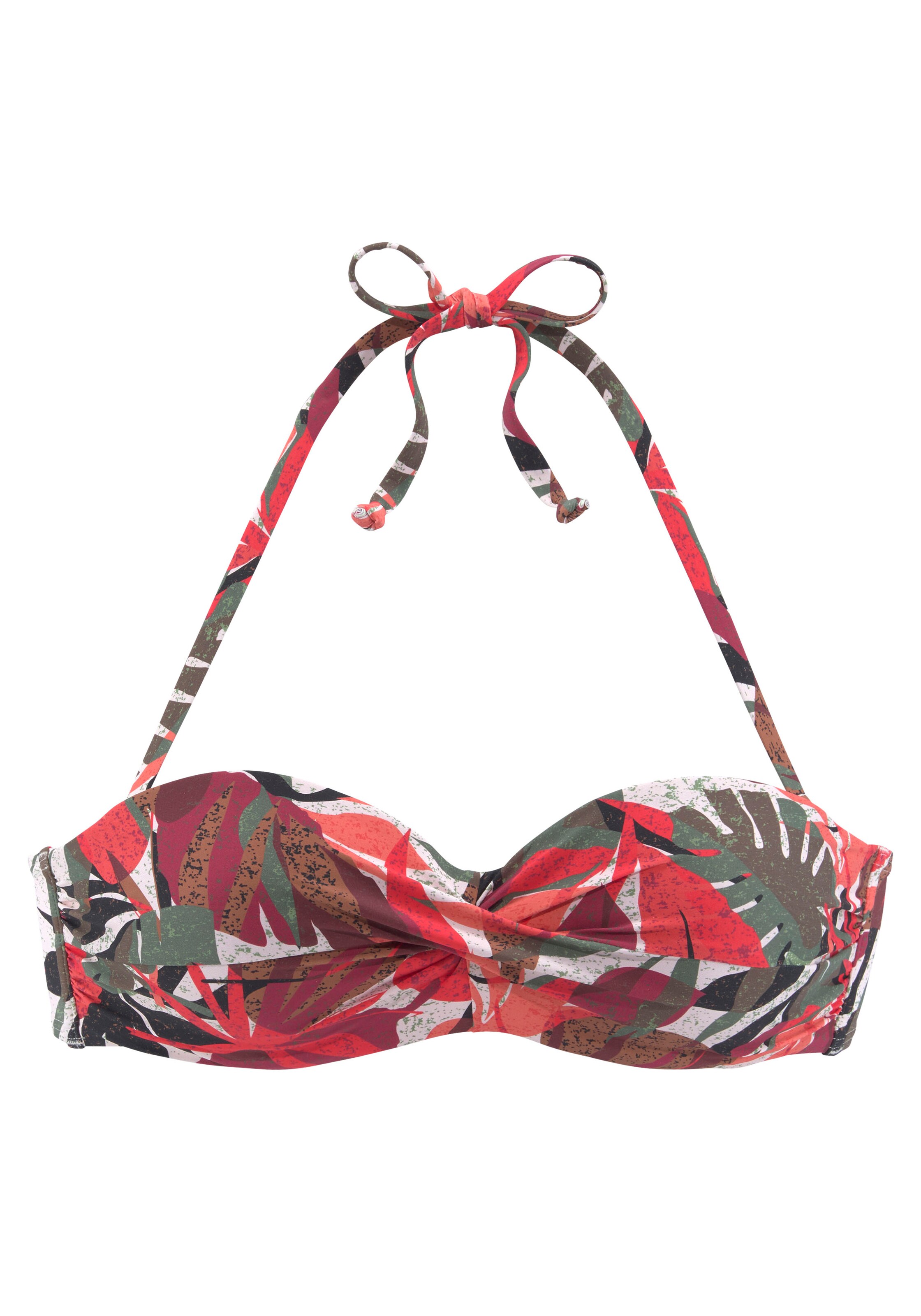 LASCANA Bandeau Góra bikini w kolorze mieszane kolory: przód