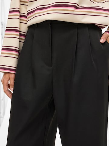 VILA Wide leg Broek 'VIEmla' in Zwart