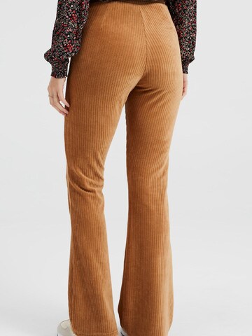 WE Fashion Flared Leggings in Brown