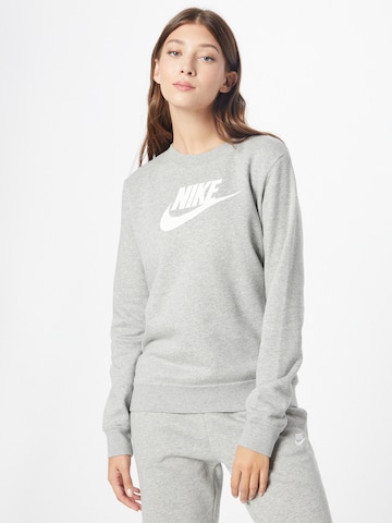 Nike Sportswear Sweatshirt in Grijs: voorkant