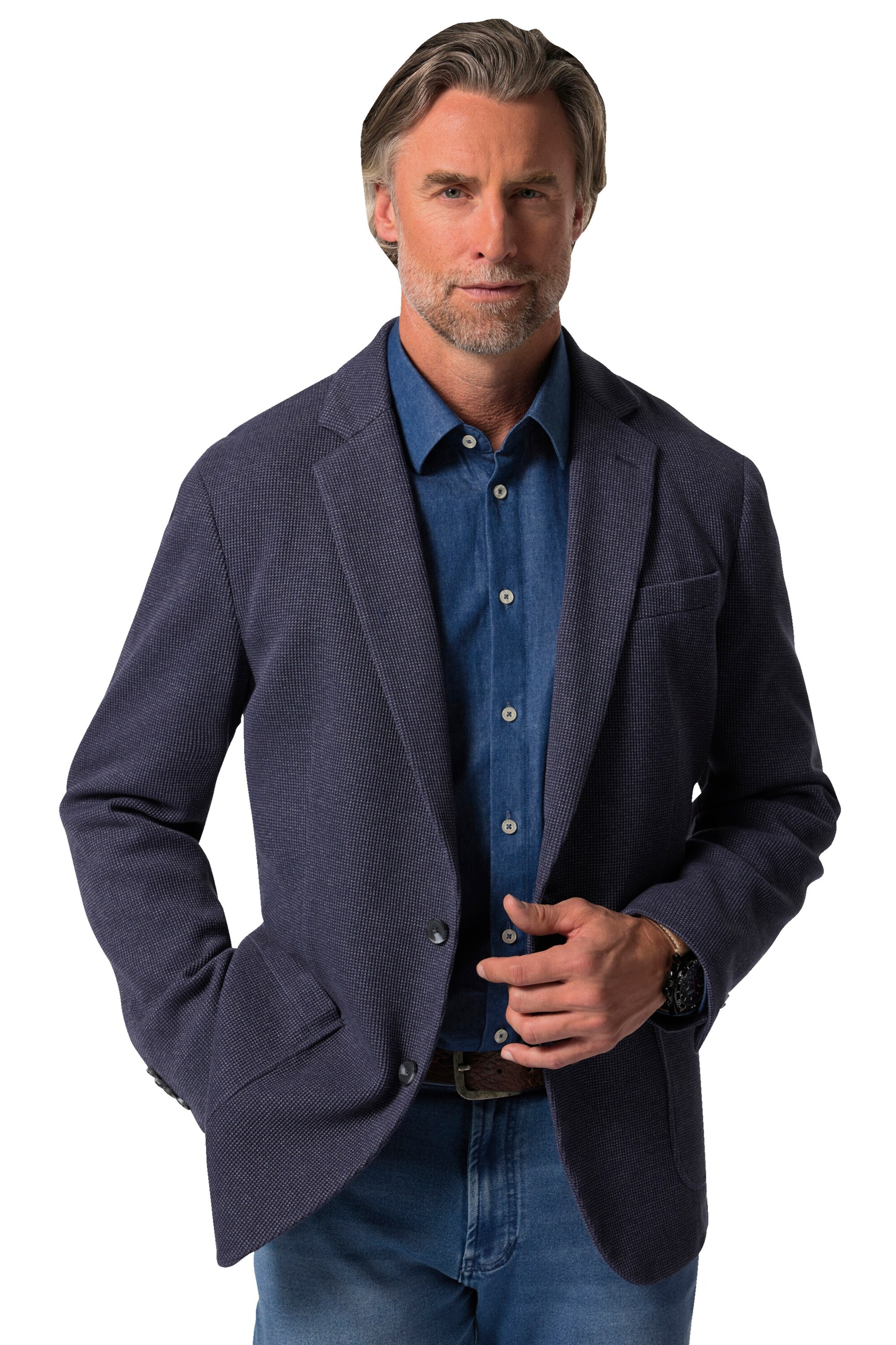 Boston Park Regular fit Suit Jacket in Blue: front