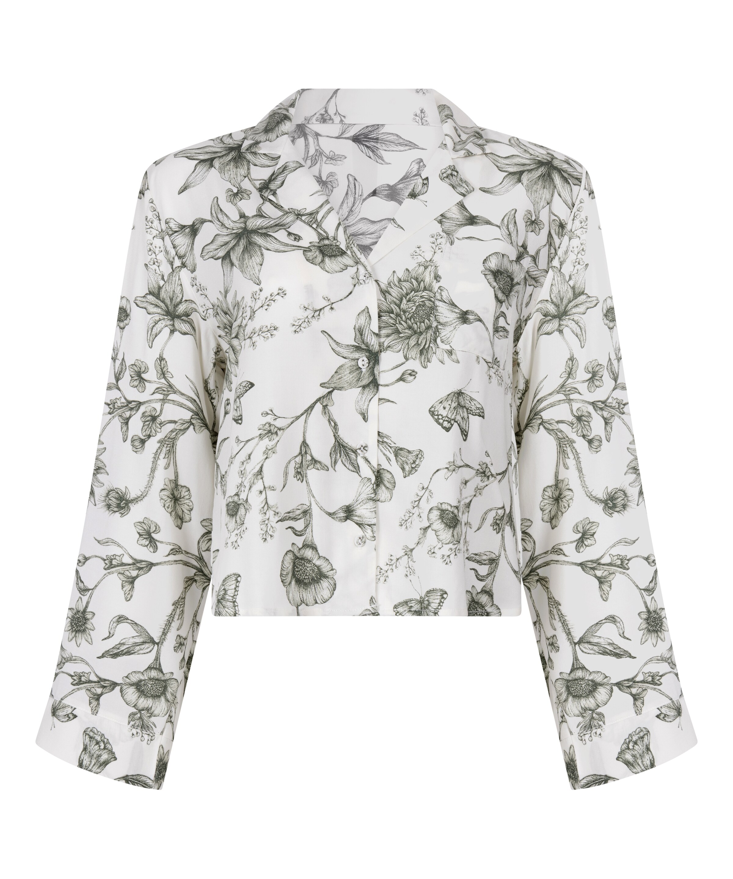 Hunkemöller Schlafshirt in Weiß: Vorderseite