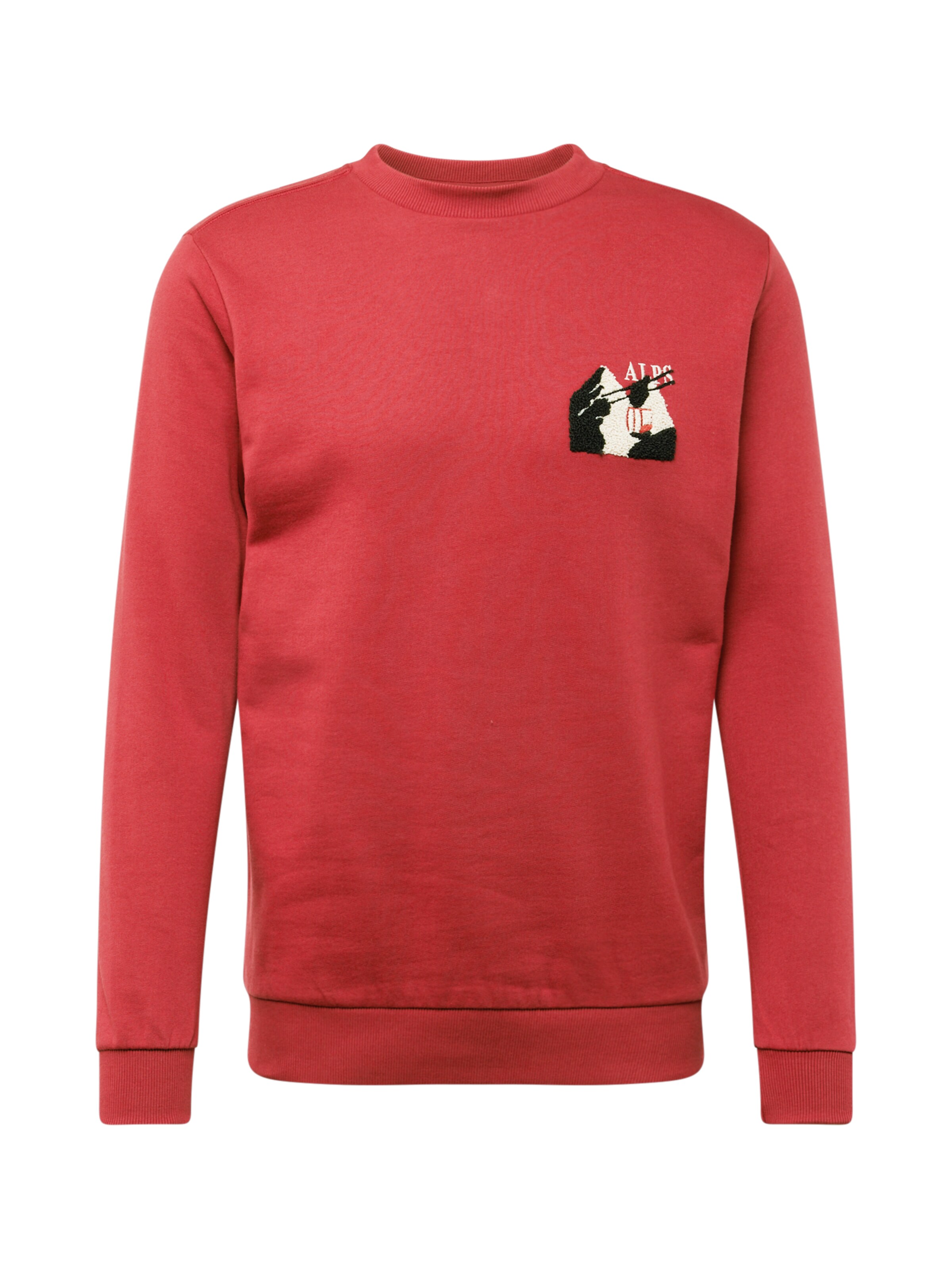 WESTMARK LONDON Mikina 'Destination Alps' – červená: přední strana