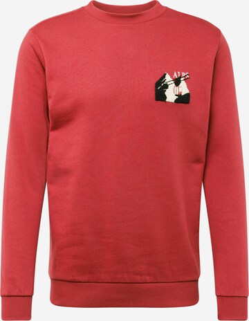 WESTMARK LONDON Sweatshirt 'Destination Alps' in Red: front