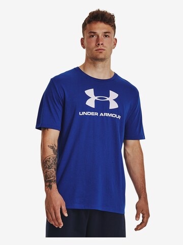 UNDER ARMOUR Regular fit Functioneel shirt in Blauw: voorkant