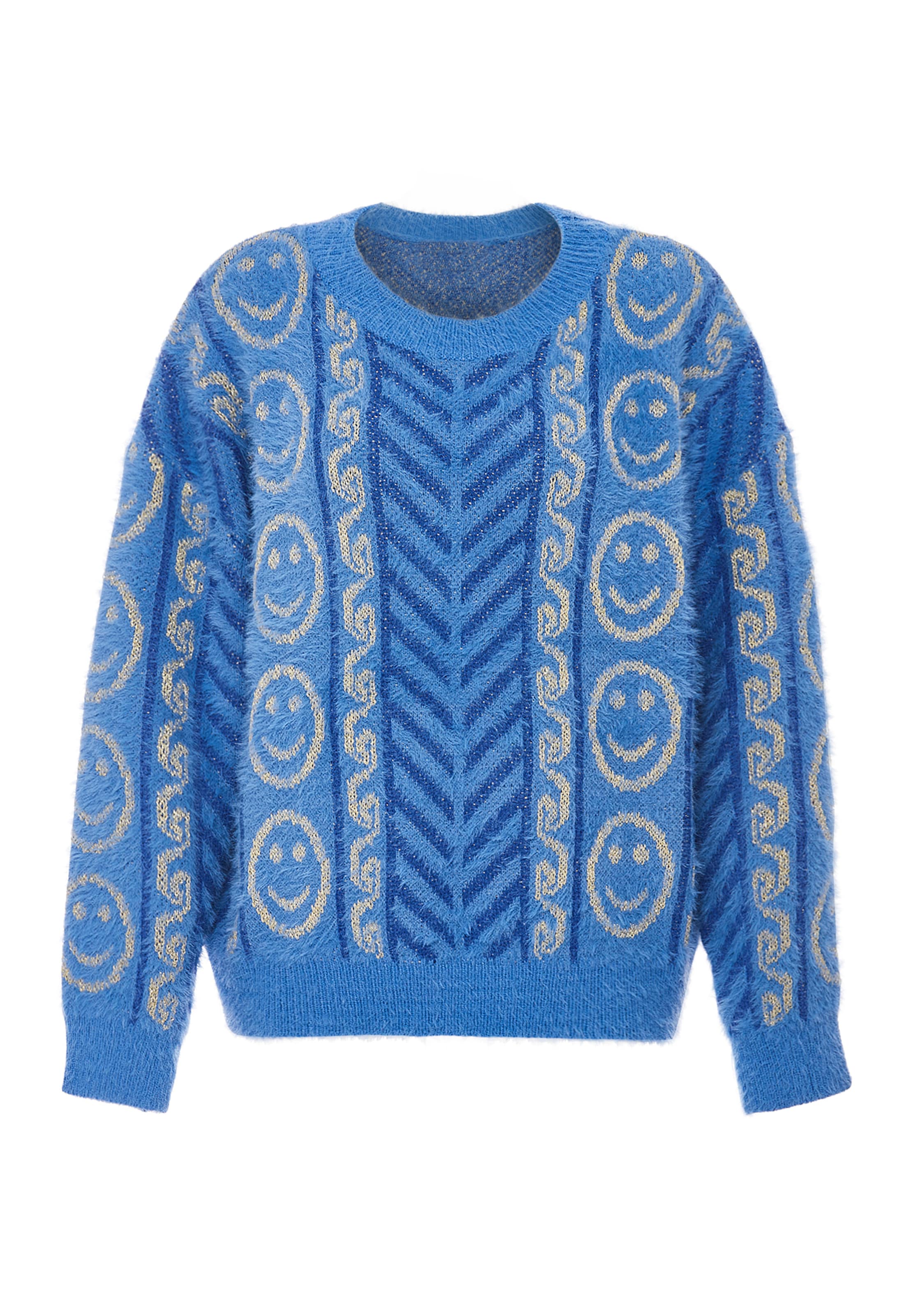 ebeeza Pullover in Blau: Vorderseite