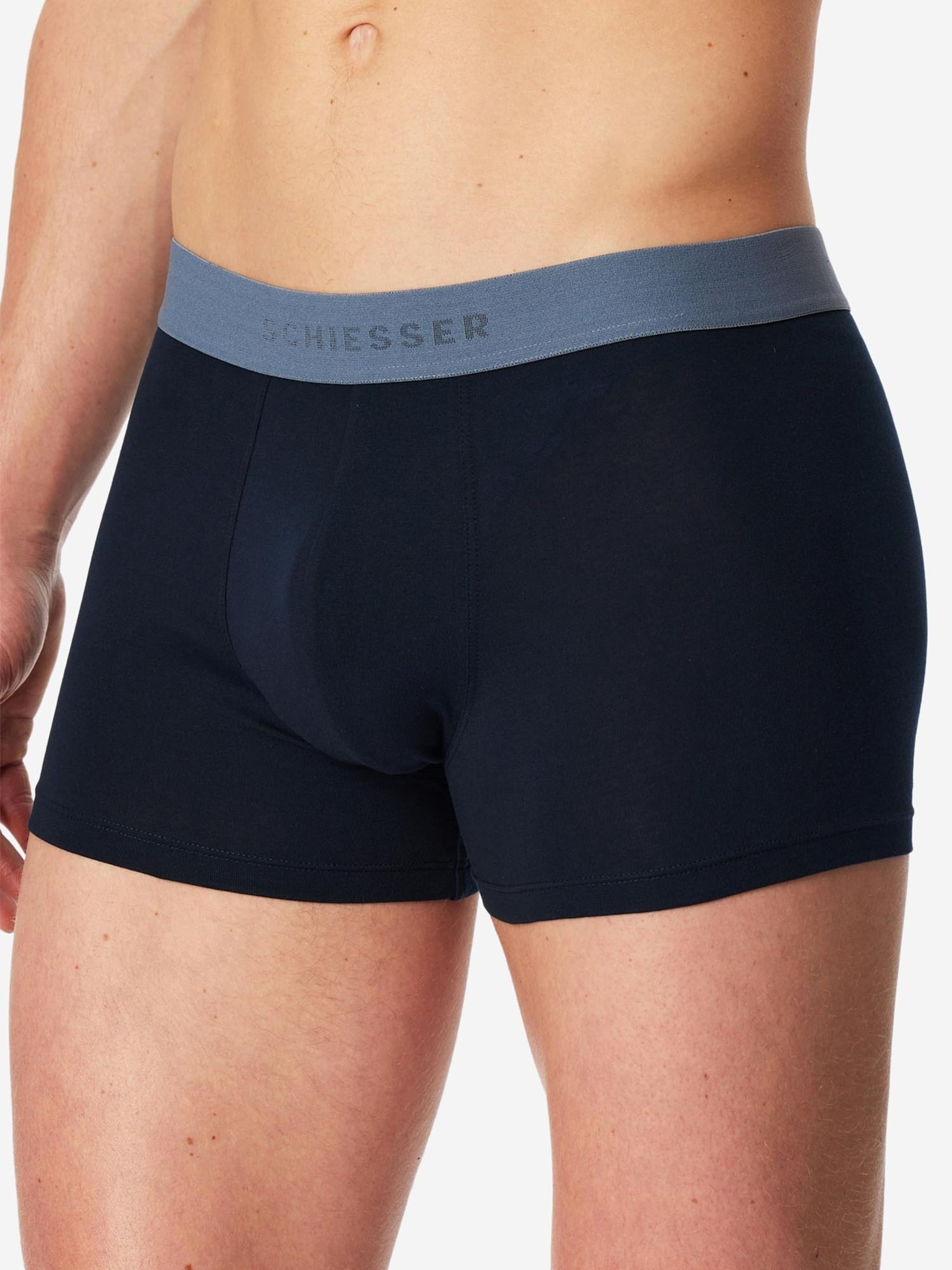 SCHIESSER Boxershorts '95/5 Organic Cotton'‌‌ in Blau: Vorderseite