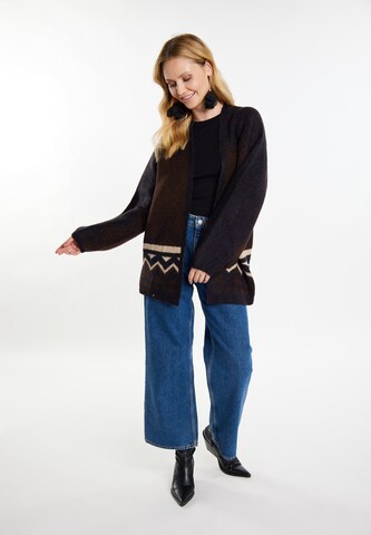 usha FESTIVAL Knit cardigan in Brown