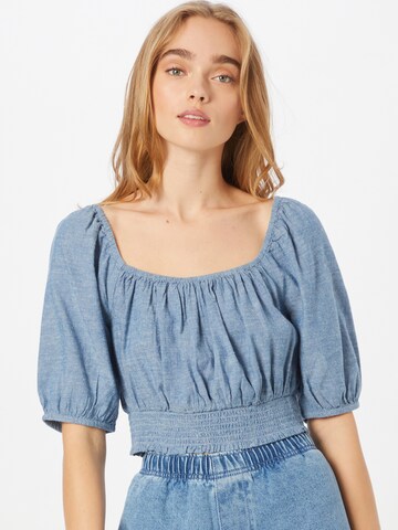 Camicia da donna di American Eagle in blu: frontale