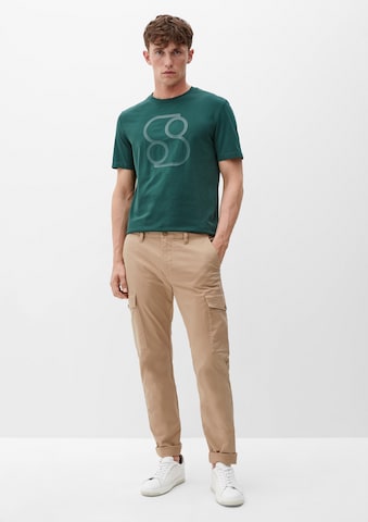 s.Oliver Regular Cargohose in Beige