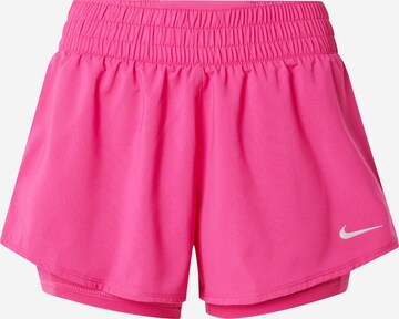 NIKE Regular Sporthose in Pink: predná strana