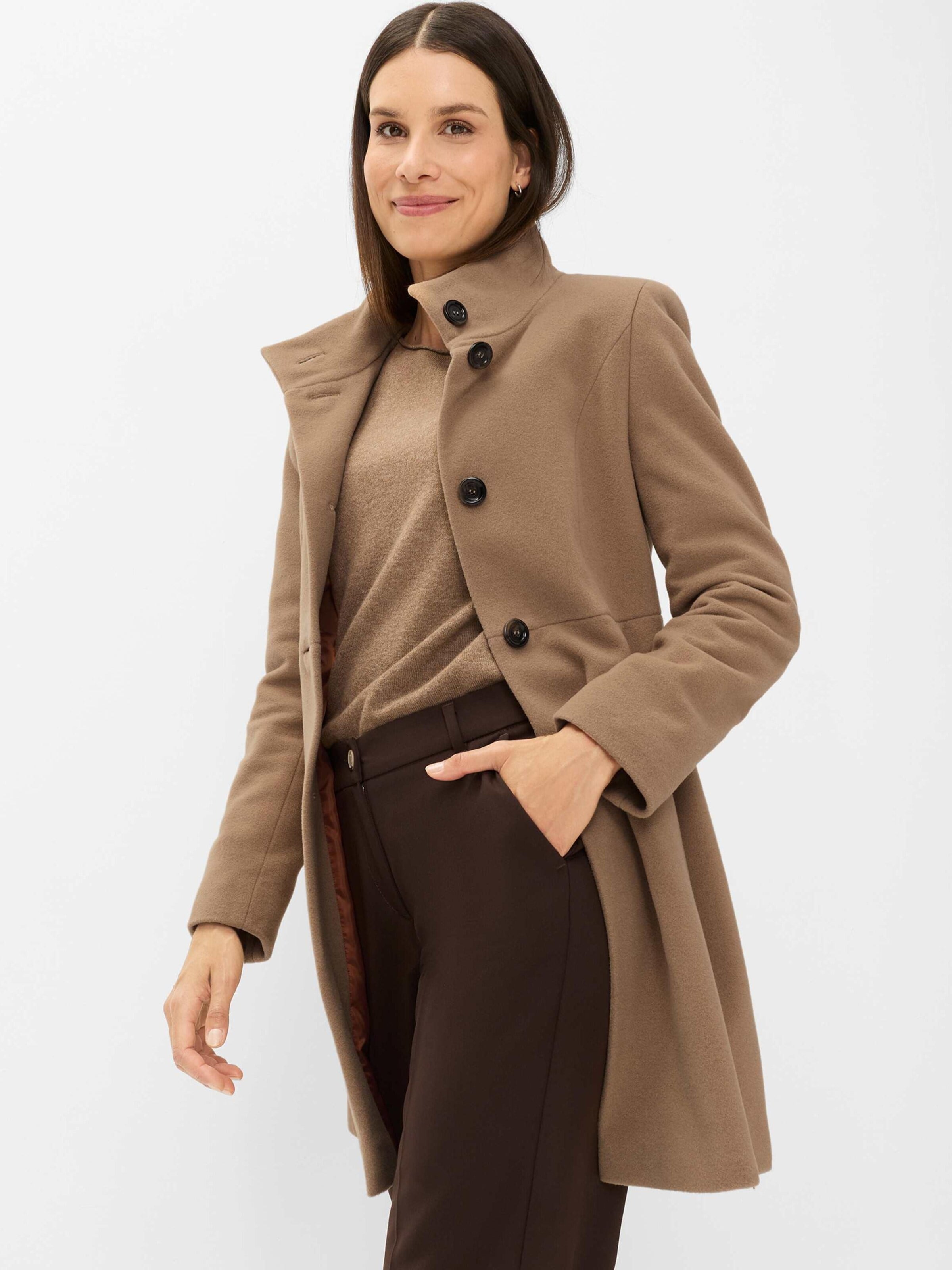 Fuchs Schmitt Übergangsmantel 'Wollmantel Venedig'‌‌‌‌‌ in Beige