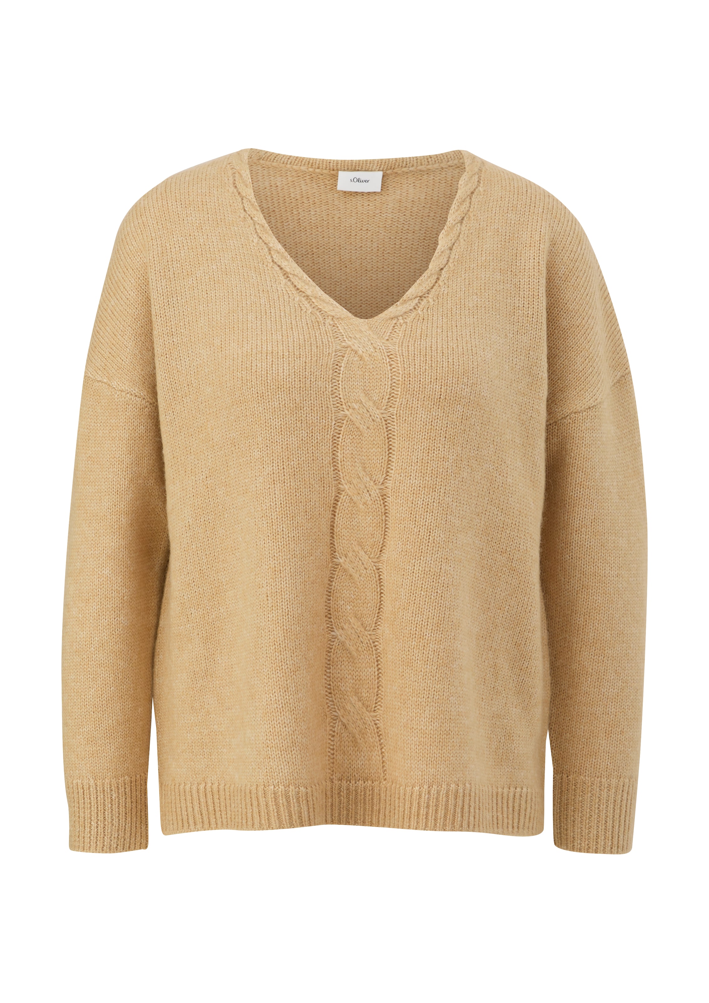 s.Oliver BLACK LABEL Pullover in Braun: Vorderseite