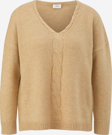 s.Oliver BLACK LABEL Sweater in Brown: front