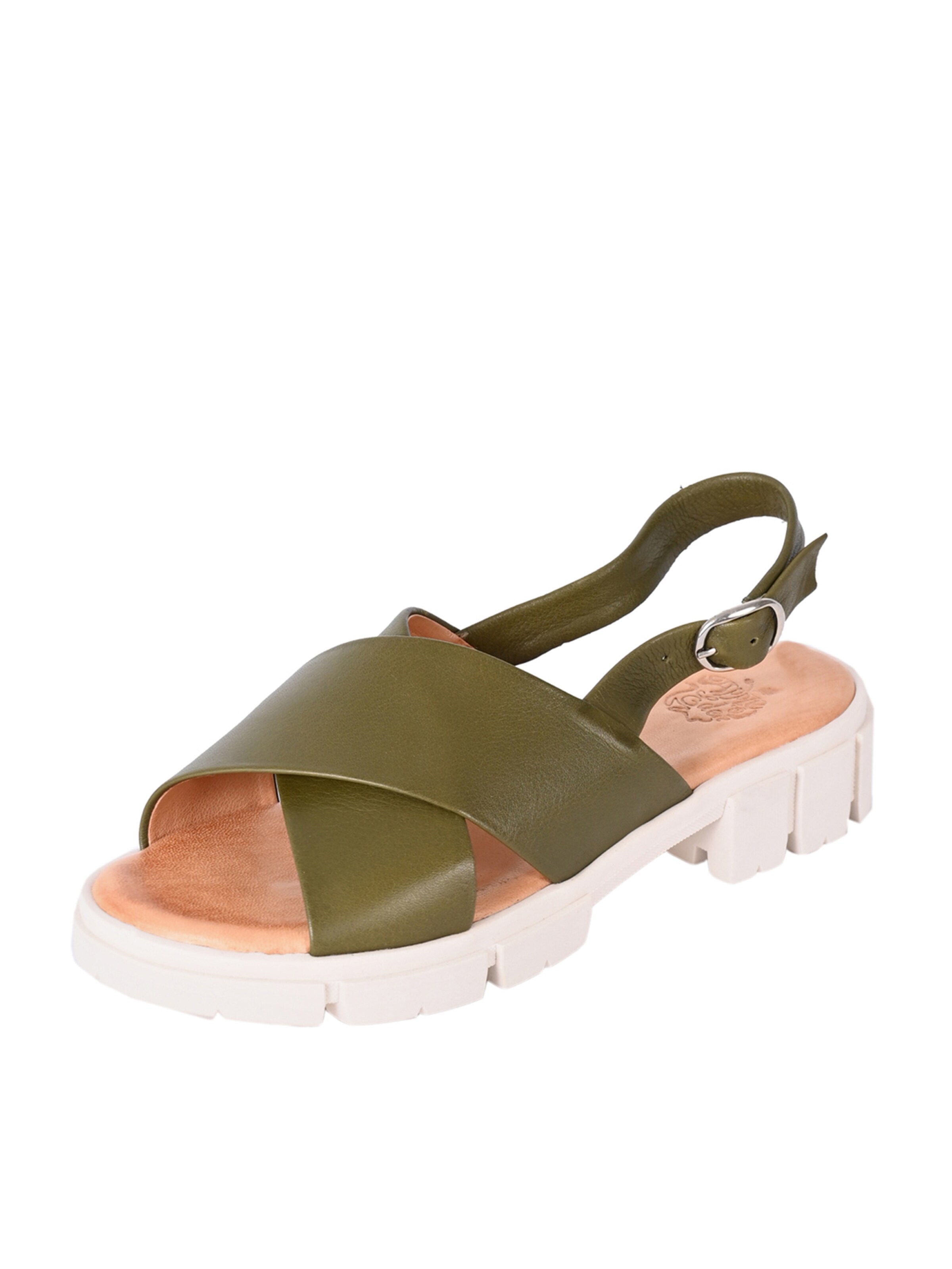 Apple of Eden Sandaal ' SLOAN ' in Groen: voorkant