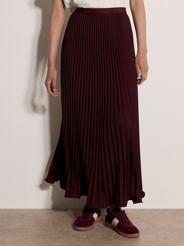 Apricot Skirt ' Langer Rock aus Satin ' in Purple: front