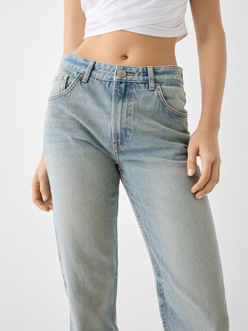 Bershka Regular Jeans in Blauw