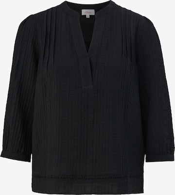 s.Oliver Blouse in Zwart: voorkant