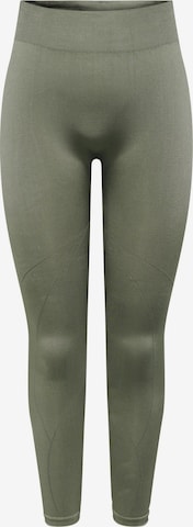 ONLY PLAY Skinny Workout Pants in Green: front