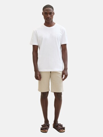 TOM TAILOR Slimfit Shorts in Beige