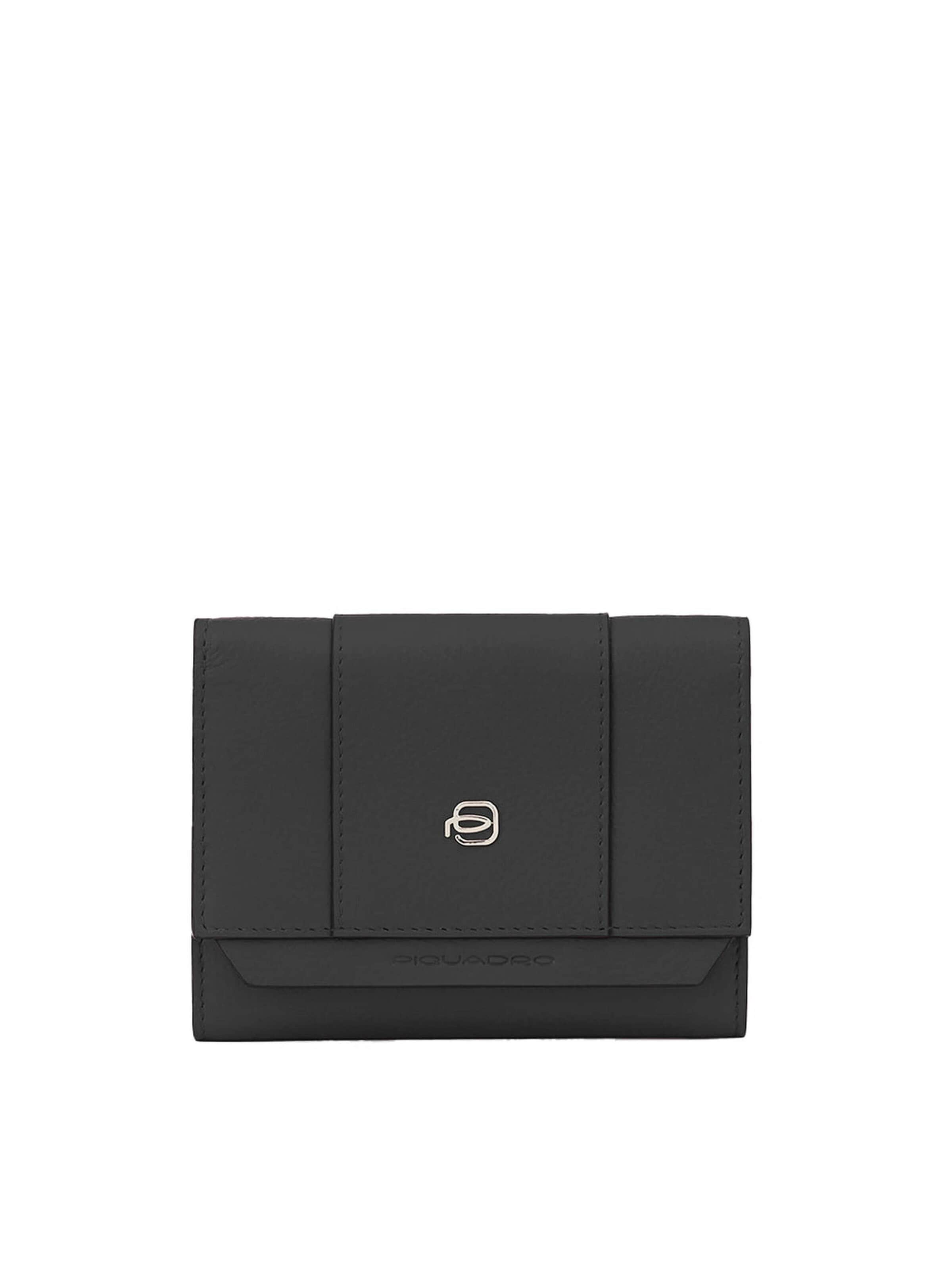 Piquadro Wallet in Black: front
