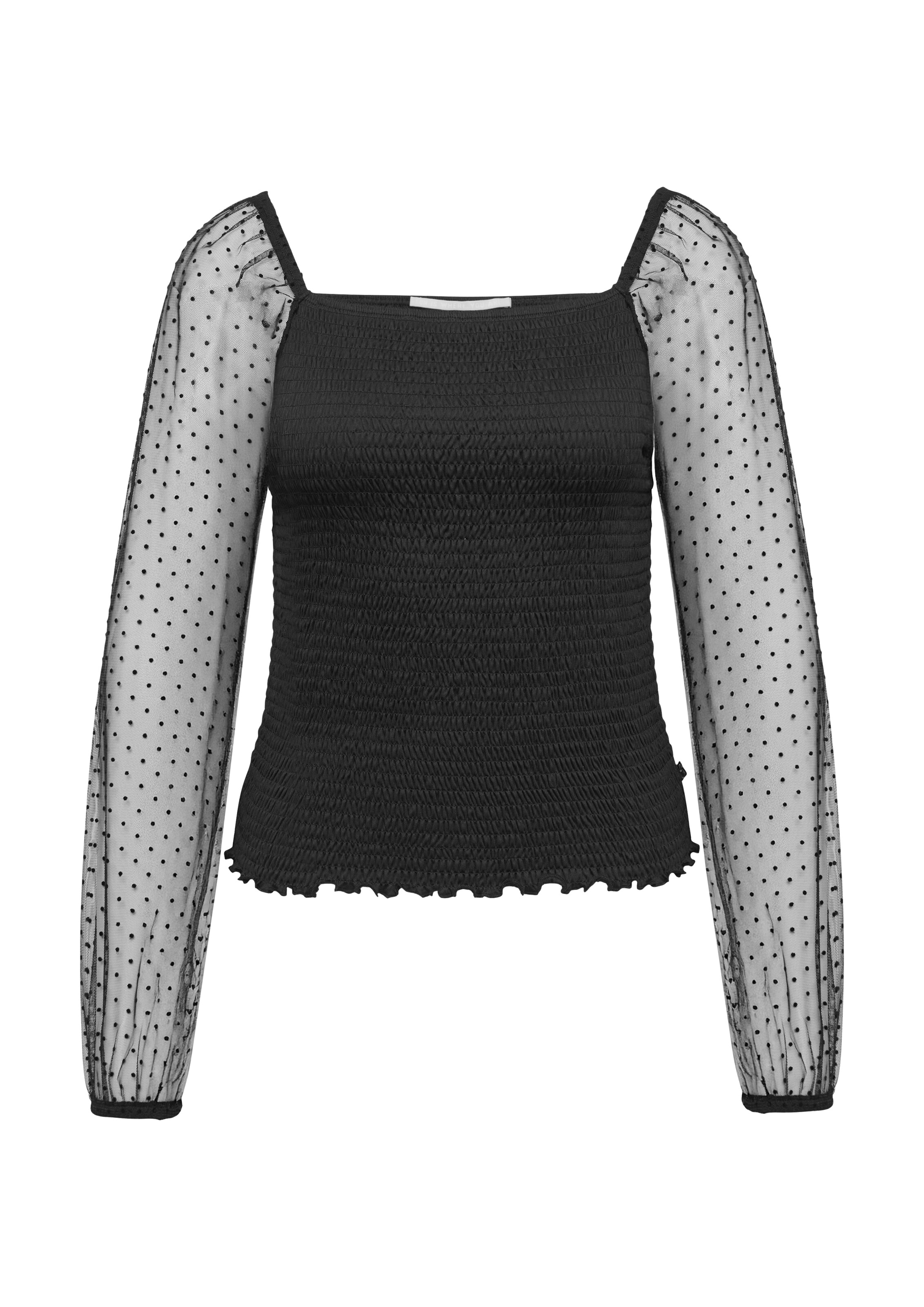 QS Shirt in Schwarz: Vorderseite