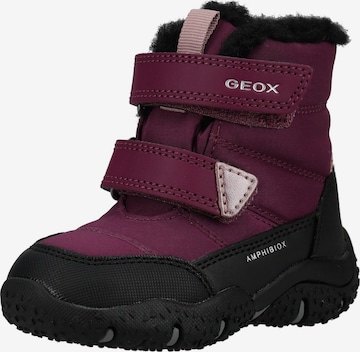 Bottes de neige GEOX en violet : devant