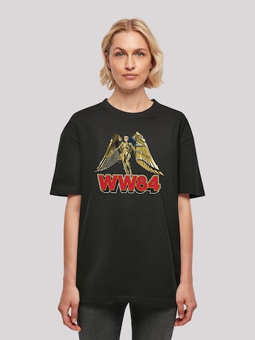 F4NT4STIC Oversized Shirt 'DC Comics Wonder Woman 84 Golden Armour' in Black: front