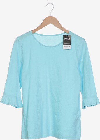 Green Cotton Top & Shirt in M in Blue: front