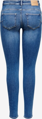 Skinny Jean 'Push' ONLY en bleu