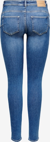 Skinny Jean 'Push' ONLY en bleu