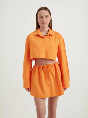 Hiccup Bluse in Orange: Vorderseite