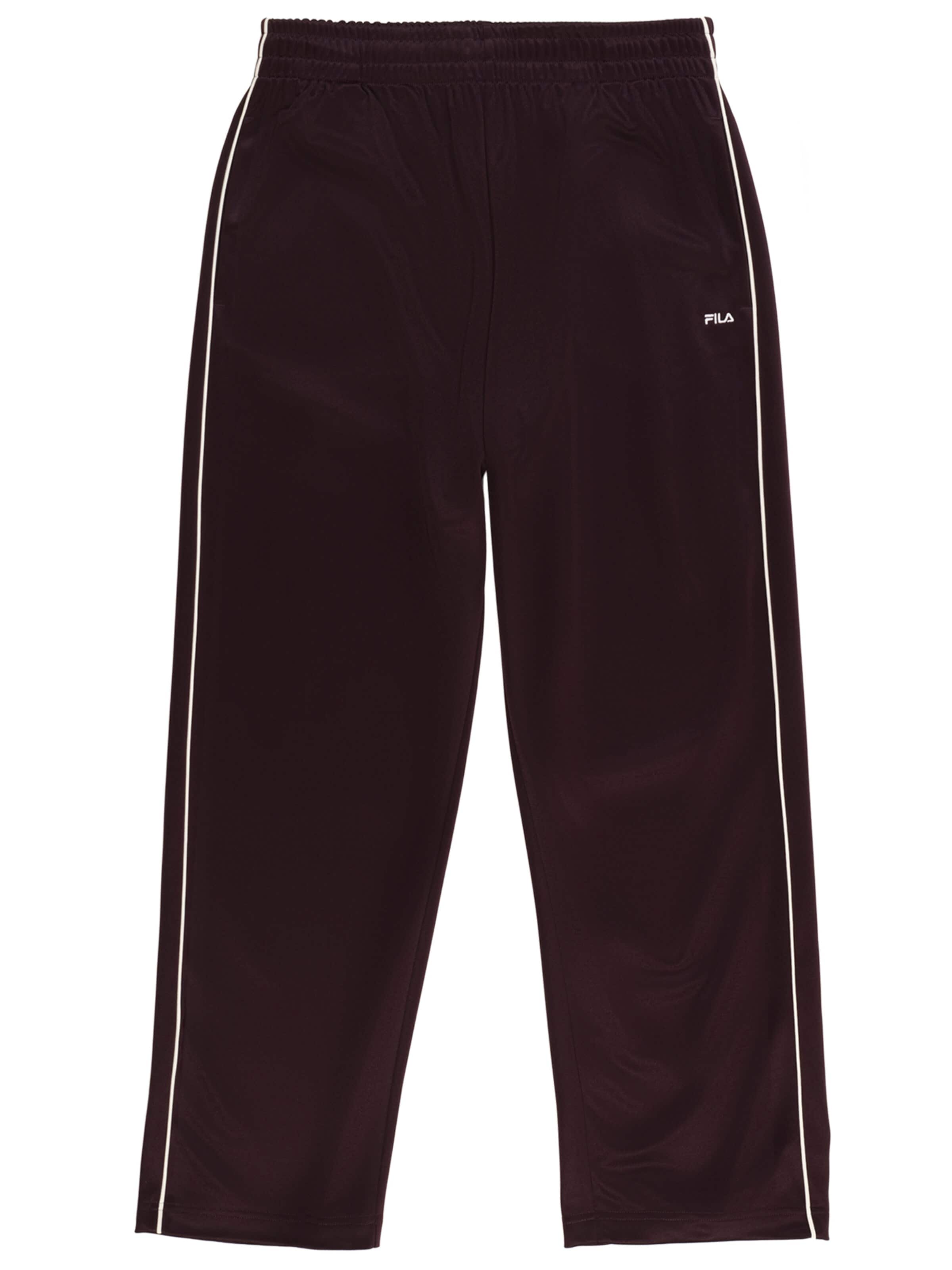 FILA Loosefit Broek 'LAVIS relaxed straight piping track pants' in Bruin