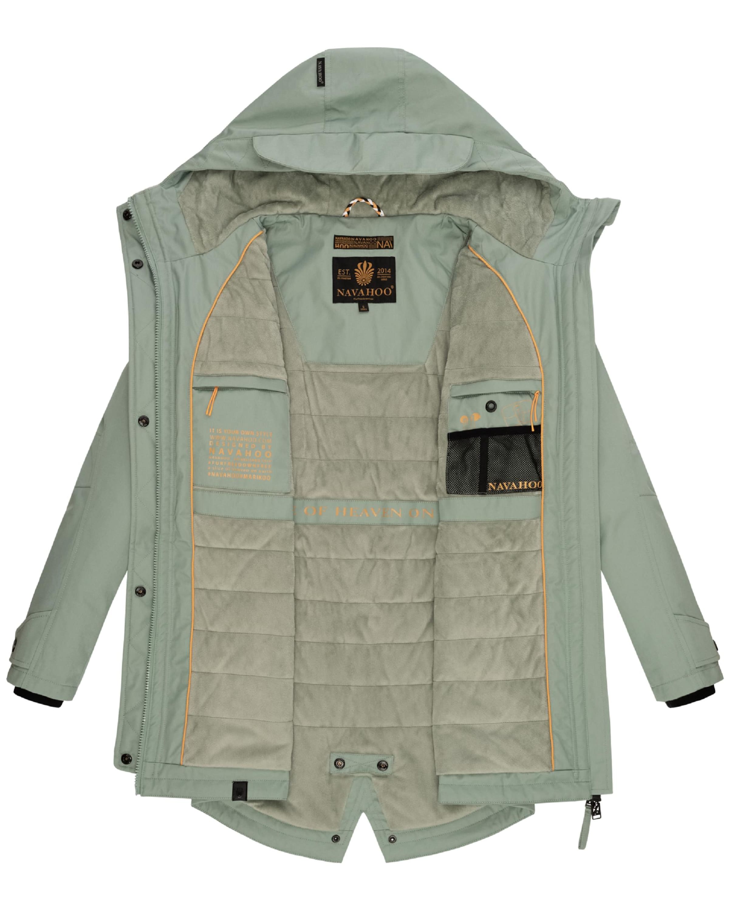 NAVAHOO Parka przejściowa 'Brinjaa' w kolorze zielony