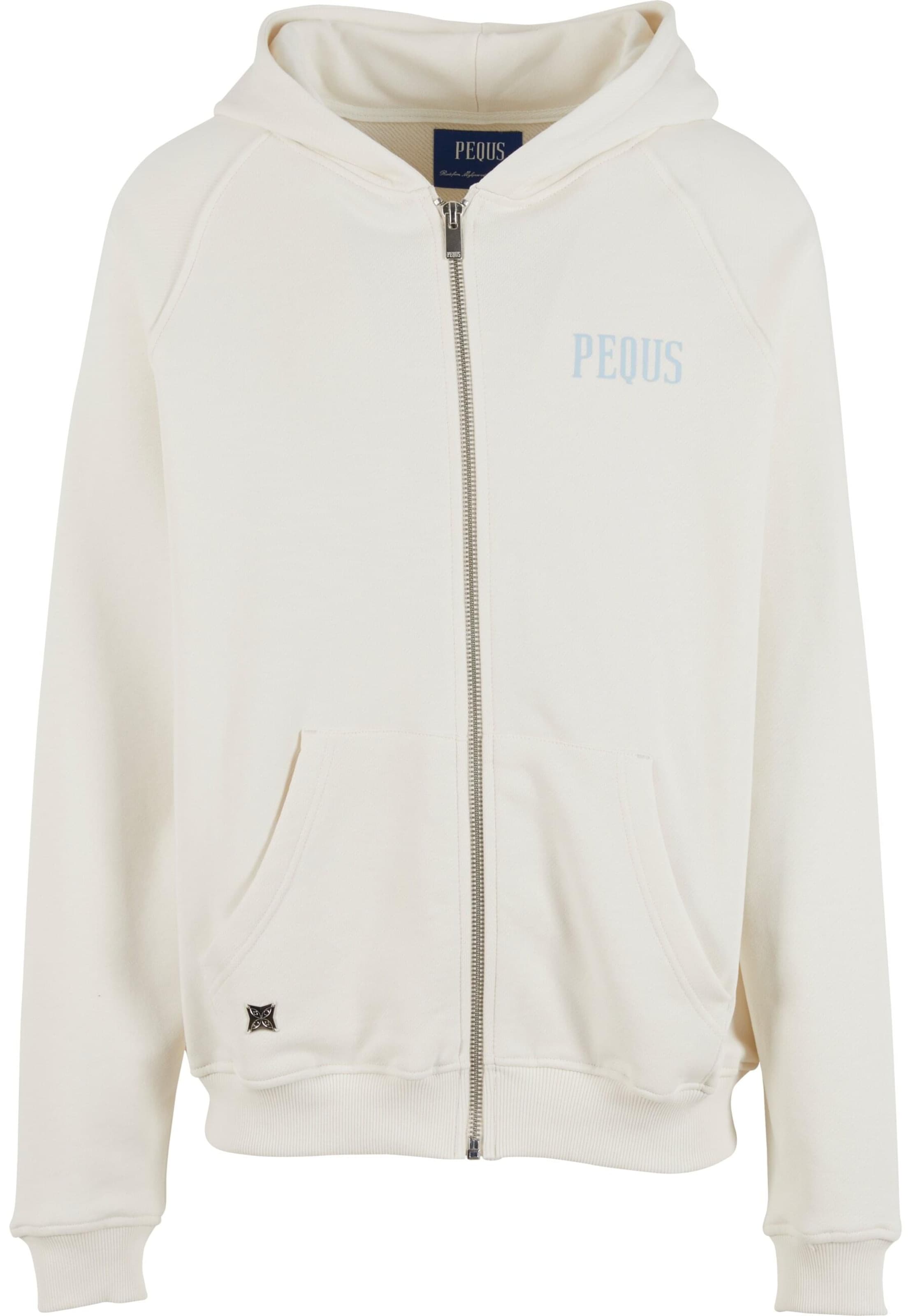 Pequs Sweat jacket in White: front