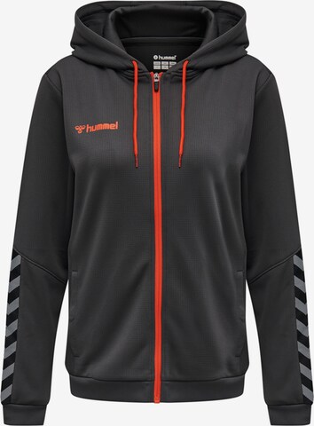 Hummel Sportsweatjacke in Grau: predná strana