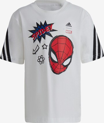 ADIDAS SPORTSWEAR T-Shirt 'Marvel Spider-Man' in Weiß: predná strana