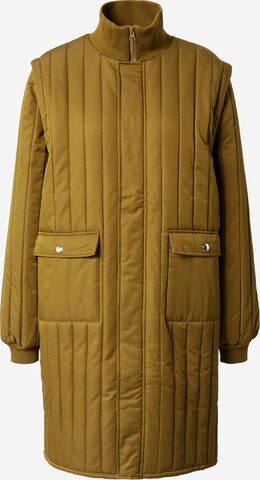 MADS NORGAARD COPENHAGEN Winter Coat 'Soltau' in Brown: front