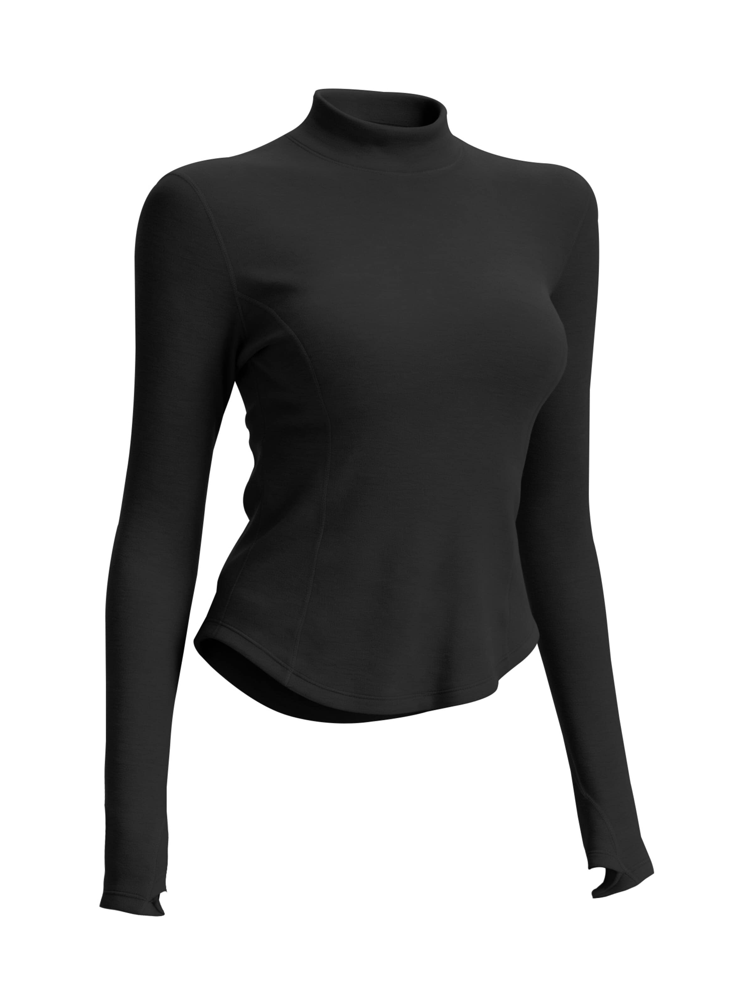 T-shirt fonctionnel MEETWEE en noir : devant