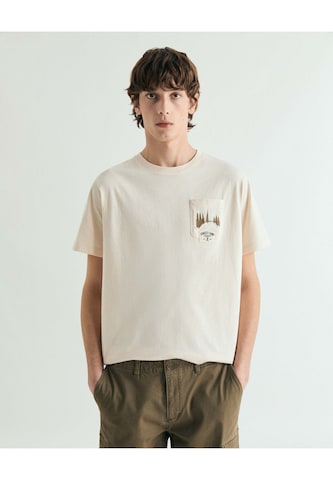 Scalpers T-Shirt 'Forest' in Beige