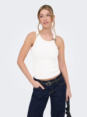 ONLY Knitted top 'ONLMeddi' in White: front