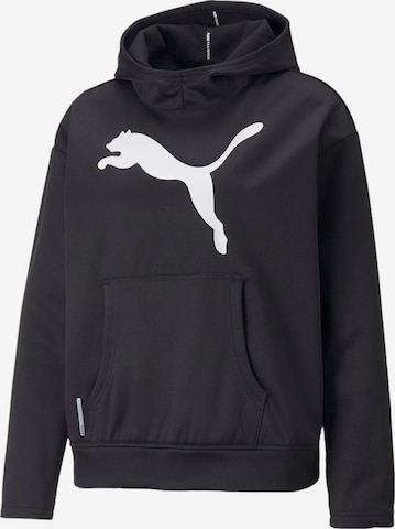 PUMASportska sweater majica 'Favorite Power' - crna boja: prednji dio